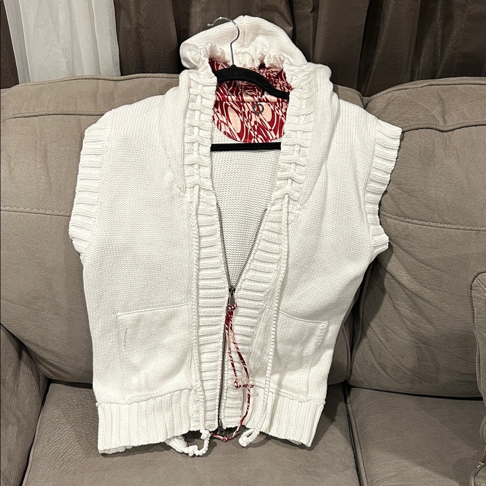 One Girl Who Red and White Patterned Fabric